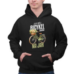 Ja a môj bicykel čakáme na jar  - pánska mikina s potlačou