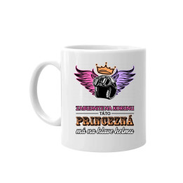 Zabudnite na korunu - táto princezná má na hlave helmu V2 - keramický hrnček s potlačou