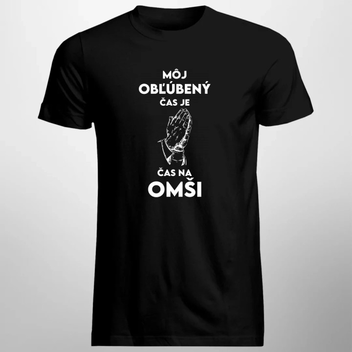 Môj obľúbený čas je čas na omši - pánske tričko s potlačou