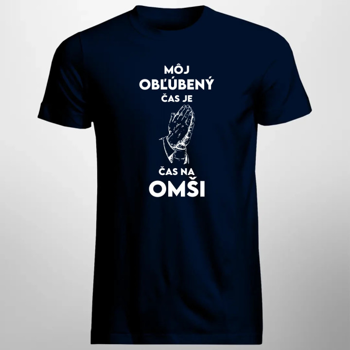 Môj obľúbený čas je čas na omši - pánske tričko s potlačou