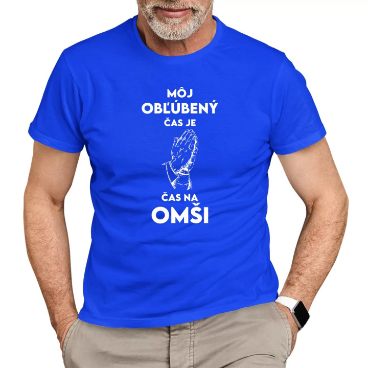 Môj obľúbený čas je čas na omši - pánske tričko s potlačou