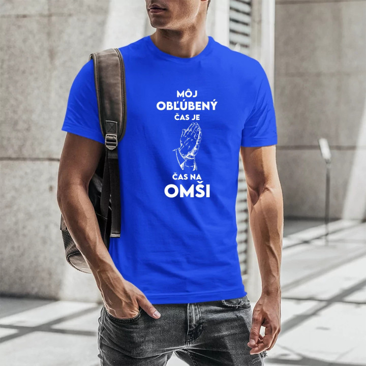 Môj obľúbený čas je čas na omši - pánske tričko s potlačou