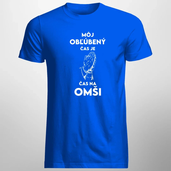 Môj obľúbený čas je čas na omši - pánske tričko s potlačou