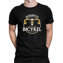 Môj obľúbený čas: je čas na bicykel V2 - pánske tričko s potlačou