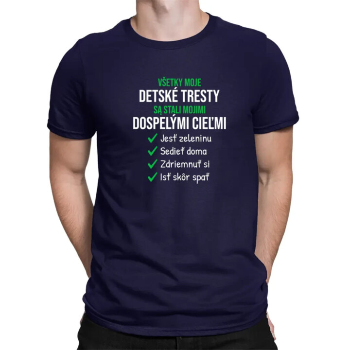 Všetky moje detské tresty - pánske tričko s potlačou
