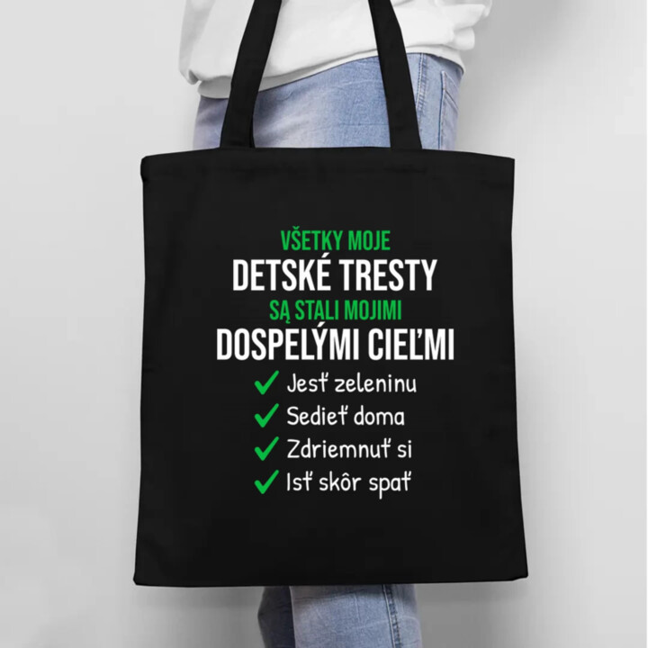 Všetky moje detské tresty - taška s potlačou