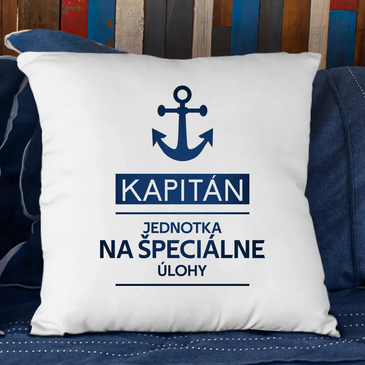 Kapitán - jednotka na špeciálne úlohy - vankúš s potlačou