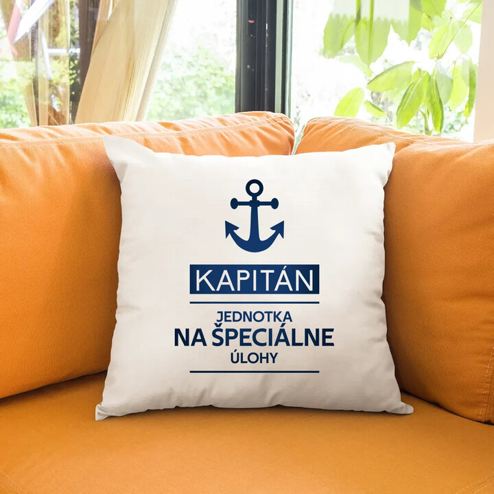 Kapitán - jednotka na špeciálne úlohy - vankúš s potlačou