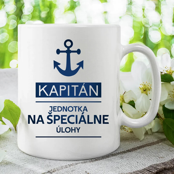Kapitán - jednotka na špeciálne úlohy - keramický hrnček s potlačou