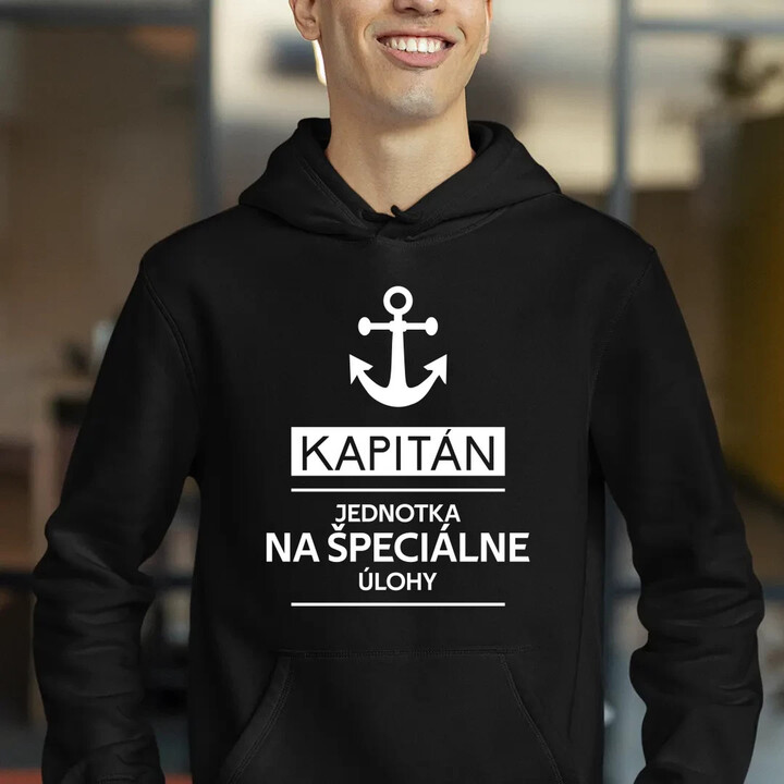 Kapitán - jednotka na špeciálne úlohy  - pánska mikina s potlačou