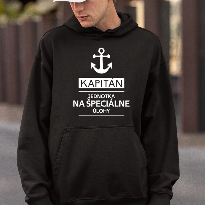 Kapitán - jednotka na špeciálne úlohy  - pánska mikina s potlačou