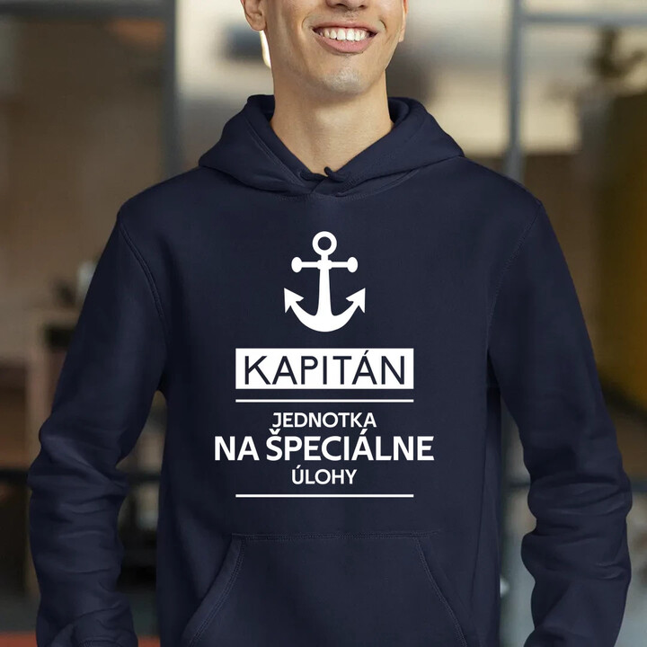 Kapitán - jednotka na špeciálne úlohy  - pánska mikina s potlačou