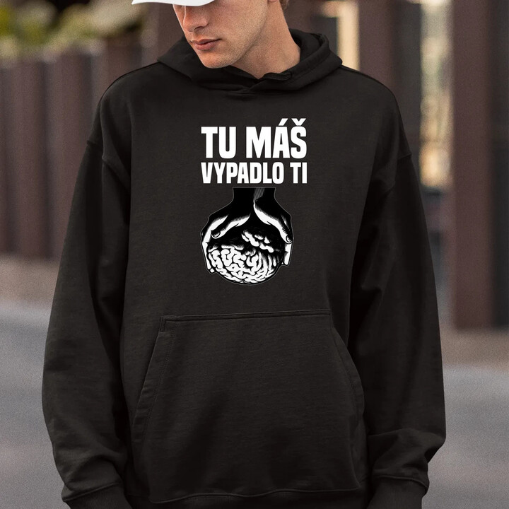 Tu máš - vypadlo ti  - pánska mikina s potlačou