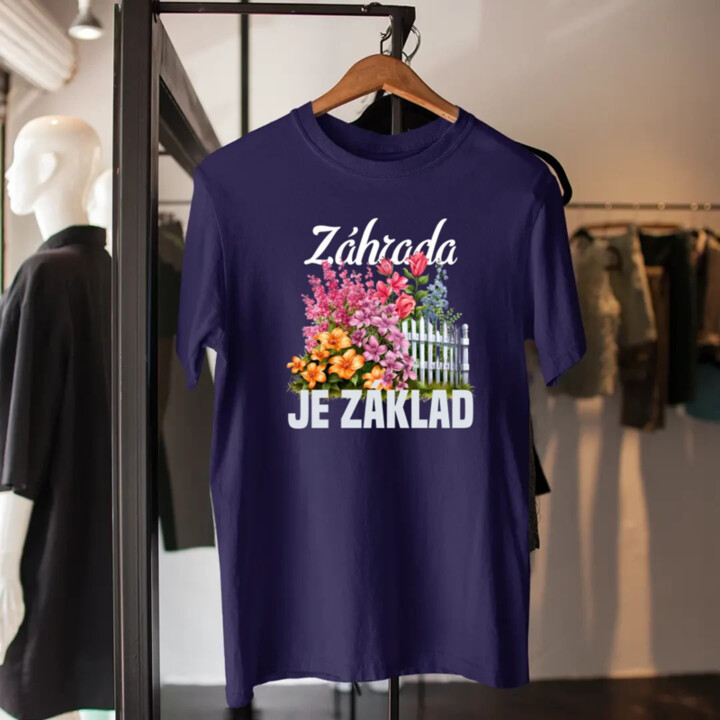 Záhrada je základ - pánske tričko s potlačou