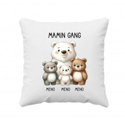 Mamin Gang - tri deti - vankúš s potlačou - personalizovaný produkt