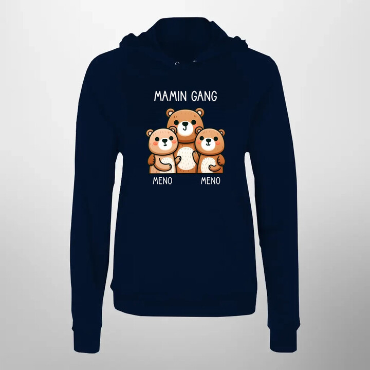Mamin Gang - dve deti  - dámska mikina s potlačou - personalizovaný produkt