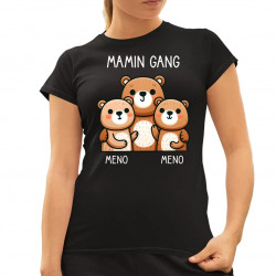 Mamin Gang - dve deti - dámske tričuko s potlačo - personalizovaný produkt