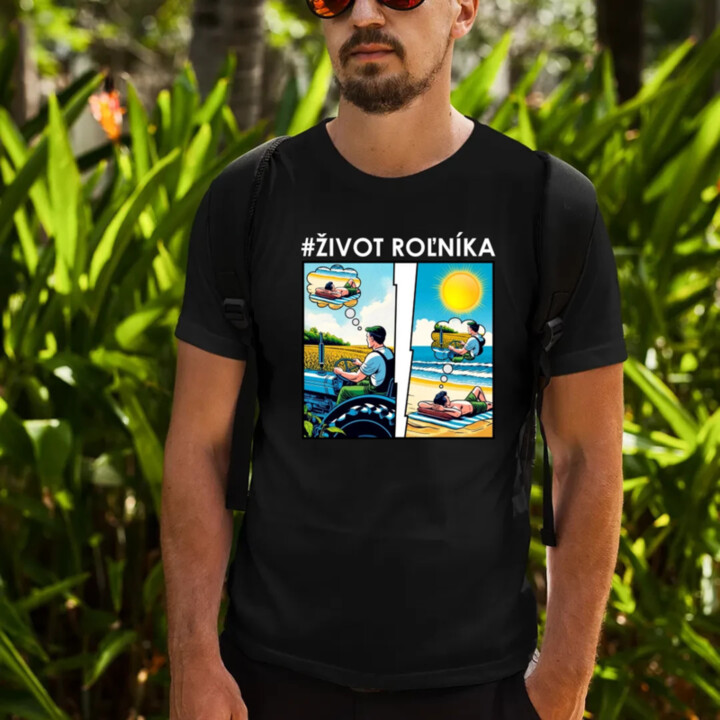 Život roľníka - pánske tričko s potlačou