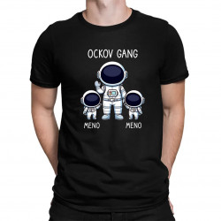 Ockov Gang - dve deti - pánske tričko s potlačou - personalizovaný produkt