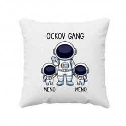 Ockov Gang - dve deti - vankúš s potlačou - personalizovaný produkt