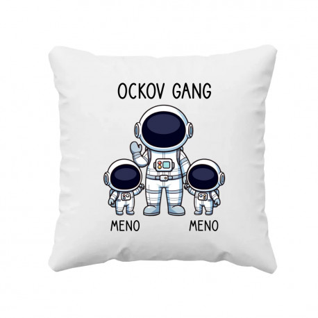 Ockov Gang - dve deti - vankúš s potlačou - personalizovaný produkt