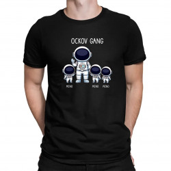 Ockov Gang - tri deti - pánske tričko s potlačou - personalizovaný produkt