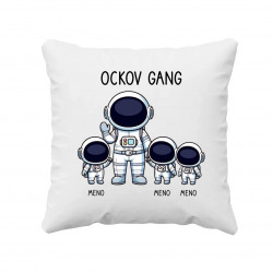 Ockov Gang - tri deti - vankúš s potlačou - personalizovaný produkt