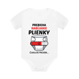 Prebieha nabíjanie plienky  - body s potlačou