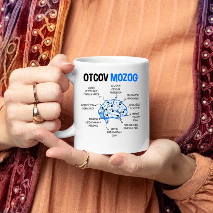 Otcov mozog - keramický hrnček s potlačou