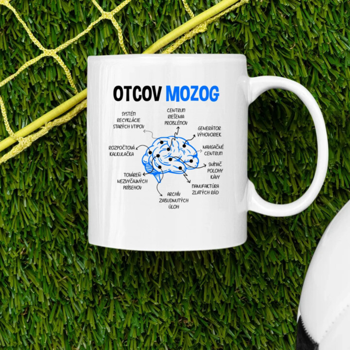 Otcov mozog - keramický hrnček s potlačou