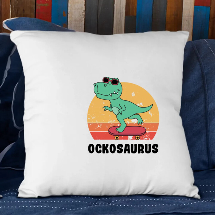 Ockosaurus - vankúš s potlačou