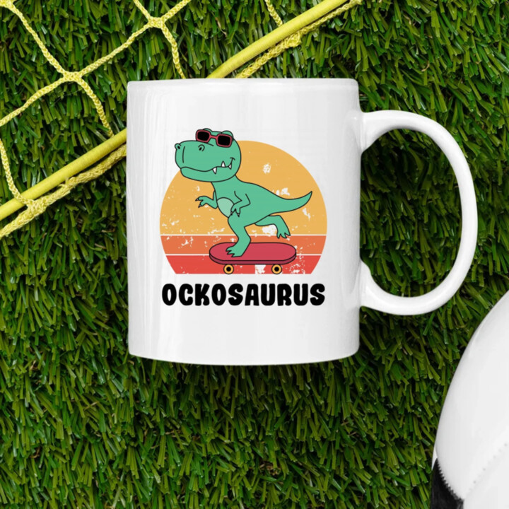 Ockosaurus - keramický hrnček s potlačou