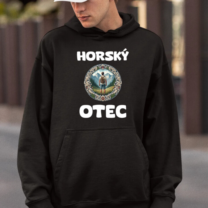 Horský otec  - pánska mikina s potlačou