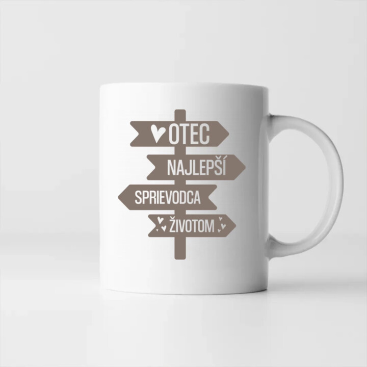 Otec - najlepší sprievodca životom - keramický hrnček s potlačou