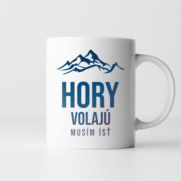 Hory volajú - musím ísť - keramický hrnček s potlačou
