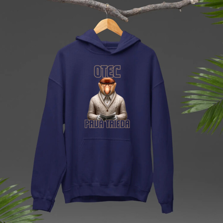 Otec prvá trieda  - pánska mikina s potlačou