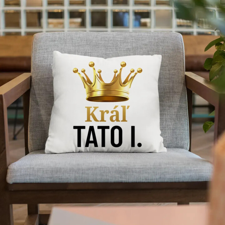 Kráľ Tato I. - vankúš s potlačou