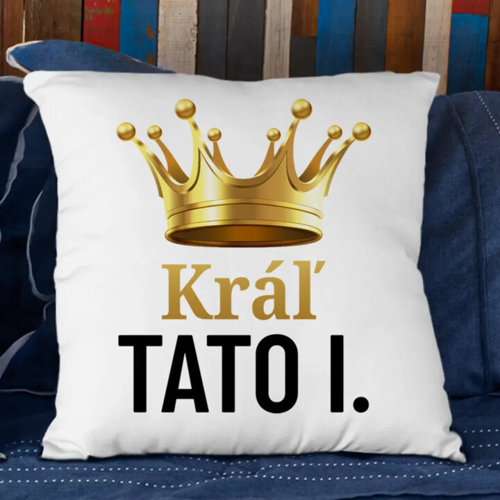 Kráľ Tato I. - vankúš s potlačou