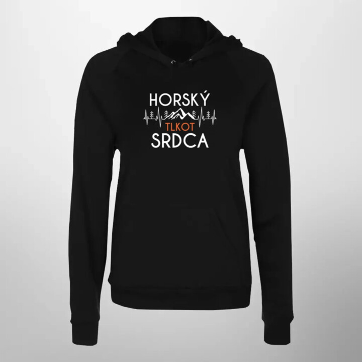 Horský tlkot srdca  - dámska mikina s potlačou