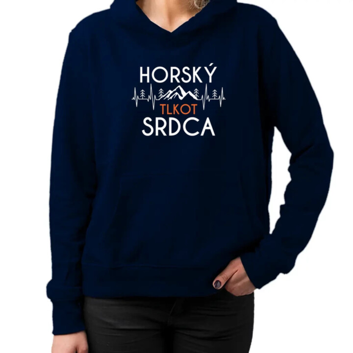 Horský tlkot srdca  - dámska mikina s potlačou