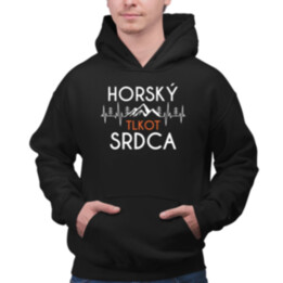 Horský tlkot srdca  - pánska mikina s potlačou
