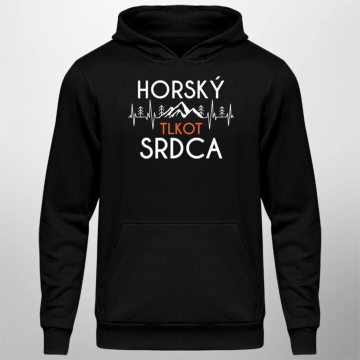 Horský tlkot srdca  - pánska mikina s potlačou
