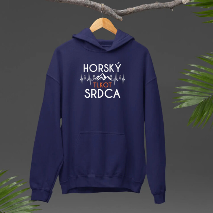 Horský tlkot srdca  - pánska mikina s potlačou