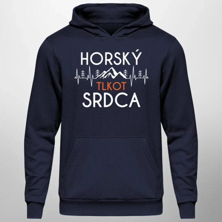 Horský tlkot srdca  - pánska mikina s potlačou
