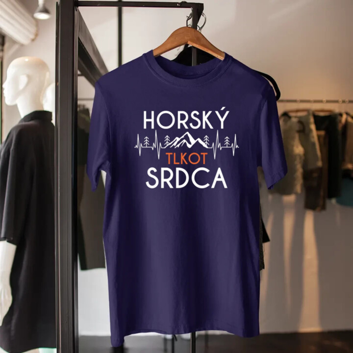 Horský tlkot srdca - pánske tričko s potlačou