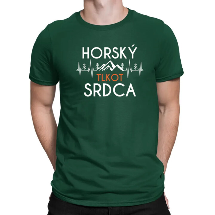 Horský tlkot srdca - pánske tričko s potlačou