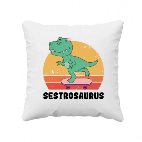 Sestrosaurus - vankúš s potlačou