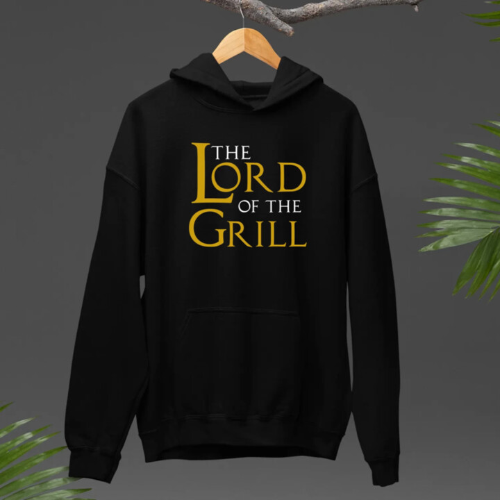 The lord of the grill  - pánska mikina s potlačou