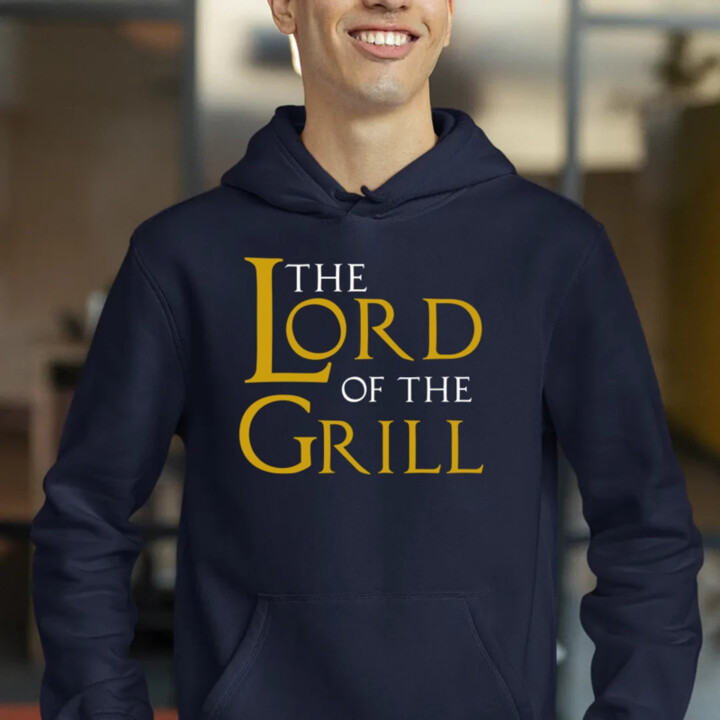The lord of the grill  - pánska mikina s potlačou