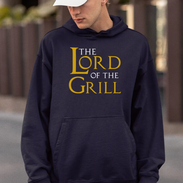 The lord of the grill  - pánska mikina s potlačou